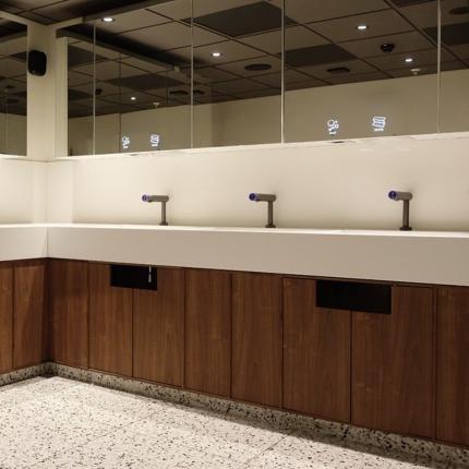 6012-PANEL, built-in soap- and paper towel dispenser, 23.62