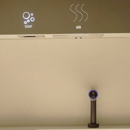 6012-PANEL, built-in soap- and paper towel dispenser, 23.62