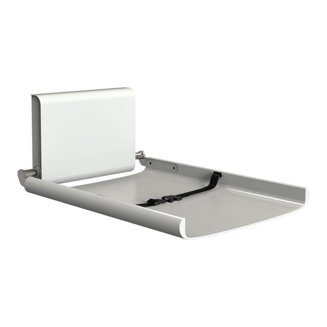 BJÖRK baby changing station w/safety strap, white
