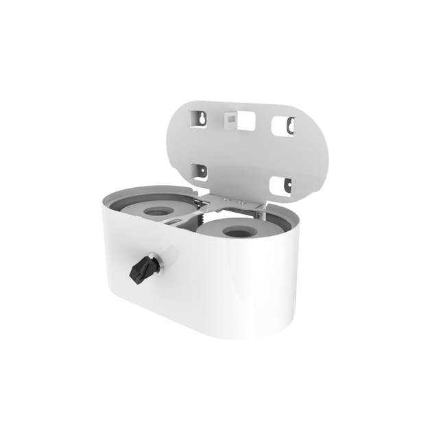 BJÖRK double-x toilet roll holder, white