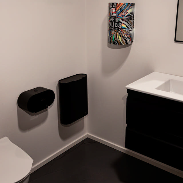 BJÖRK double-x toilet roll holder, white