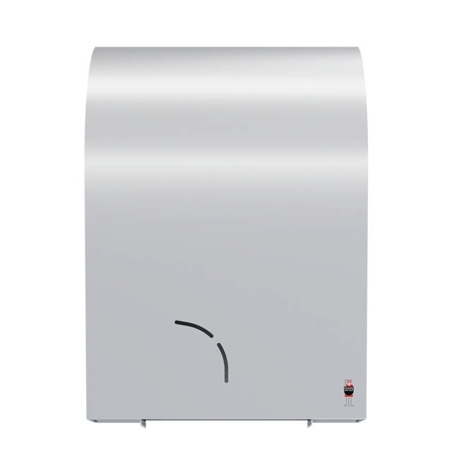 STAINLESS DESIGN toilet roll holder, 1 Jumbo + 1 standard roll