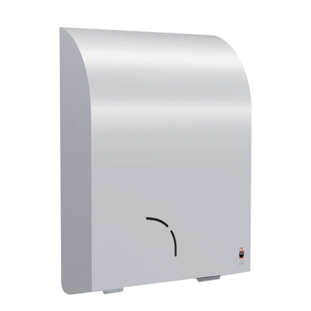 STAINLESS DESIGN toilet roll holder, 1 Jumbo + 1 standard roll