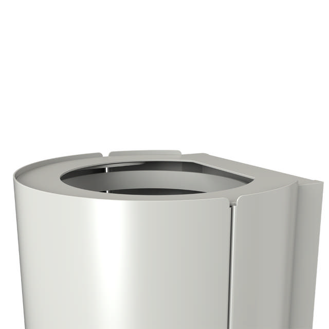 BJÖRK waste bin, 18L, white