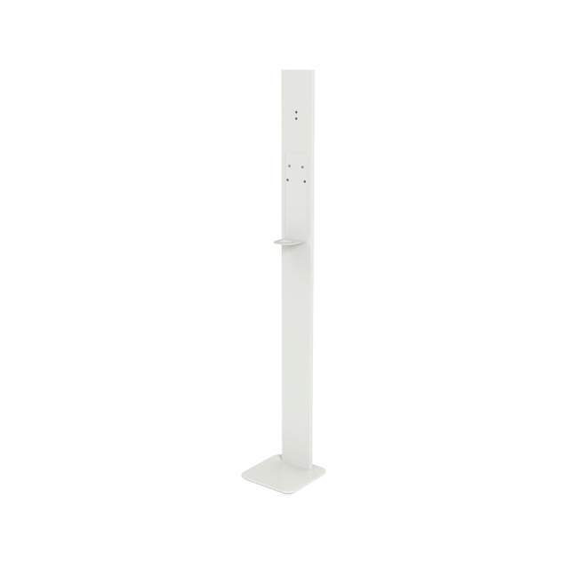 Floor stand for disinfectant dispenser, white