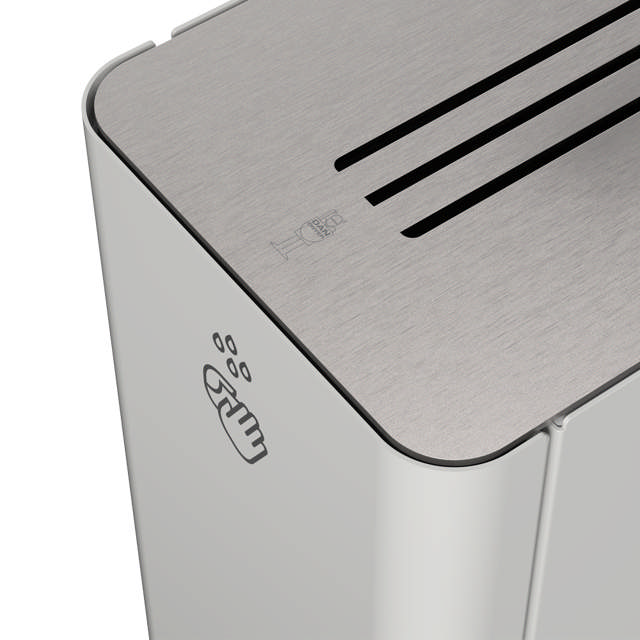 COLUMN sanitiser stand w/batteries, white